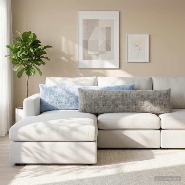 vidaXL Poťah na podložku 2 ks HEERLEN Svetlosivá 40 x 145 cm