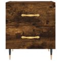 vidaXL Nočné stolíky 2 ks dymový dub 40x35x47,5 cm kompozitné drevo