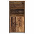 vidaXL Highboard Staré drevo 62 x 36 x 121,5 cm Kompozitné drevo