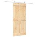 vidaXL Posuvné dvere Prírodná a biela 90 x 210 cm