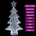 vidaXL Vianočný stromček 160 LED Studená biela 150 cm Akryl