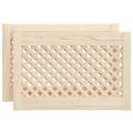 vidaXL Dvere skrinky mriežkový dizajn 2 ks 59,5x39,5 cm masív borovica