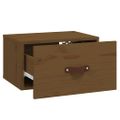 vidaXL Nástenné nočné stolíky 2 ks medovohnedé 40x29,5x22 cm