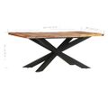 vidaXL Jedálenský stôl 180x90x76 cm akáciaový masív
