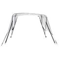 vidaXL Strieška Bimini s 3 oblúkmi a stenami 183x(137-152)x137 cm