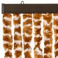 vidaXL Záves proti muchám okrovo-biely 90x200 cm ženilka
