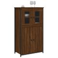 vidaXL Vysoká skrinka hnedý dub 62x32x106,5 cm kompozitné drevo
