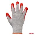 Rukavice bavlneno-polyesterové potiahnuté latexom - vampýrky, 10 párov, veľkosť 9 – AMiO-04630