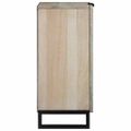 vidaXL Servírovacia skriňa Biela 60 x 33,5 x 75 cm Masívne mango drevo