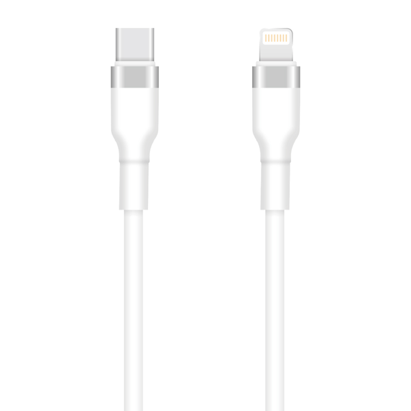 SETTY kábel USB-C - Lightning 1m 3A KSC-L-130 biela (GSM171771)