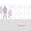 vidaXL Záhradný plot WOERDEN 240 x 215 cm Povrchovo upravená oceľ