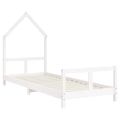 vidaXL Rám detskej postele biely 80x200 cm masívna borovica