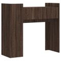 vidaXL Konzolový stolík hnedý dub 100x35x90 cm kompozitné drevo