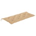 vidaXL Záhradná lavička s podložkou 120 cm bambus