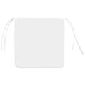 vidaXL Vankúše na sedenie 4 pcs Biela 40 x 40 x 3 cm látka