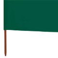 vidaXL 9-panelová zábrana proti vetru látková 1200x120 cm zelená