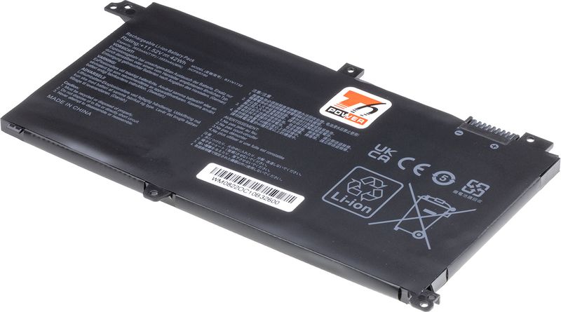 Batéria T6 Power pre Asus VivoBook X430U, X571G, X571L, S430F, S430U, 3650mAh, 42Wh, 3cell, Li-pol