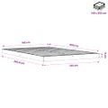 vidaXL Posteľný rám voskovo hnedý 140x200 cm masívna borovica