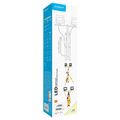 Modee LED bodové pracovné svetlo so stojanom 100W 10000lm neutrálna biela (ML-FLSWS4000K2X50WN)