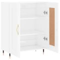 vidaXL Komoda lesklá biela 69,5x34x90 cm spracované drevo