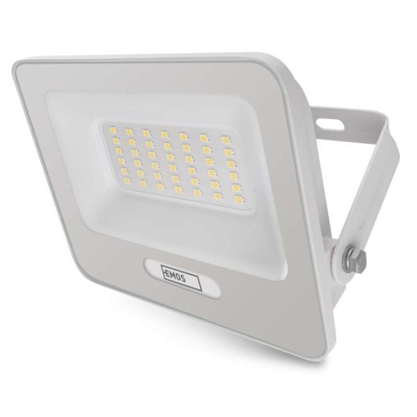 LED reflektor GLARO 30W, biely, IP65, 3000 lm, neutrálna biela