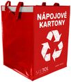 Tašky na triedený odpad SORT EASY 4 CARTON, 30x30x40cm, 4x36l, 4ks SIXTOL