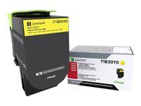 Žltá - originálna - kazeta s farbivom LCCP, LRP - pre Lexmark CS317dn, CX317dn