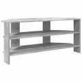 vidaXL RohováTVskriňa 102x40,5x45cm Betónová šedá Kompozitné drevo