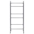 vidaXL Skladovací regál na 3 prepravky strieborný 50x33x116 cm oceľ