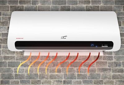 Teplovzdušný ventilátor LTC 1100/2200W nástenný, diaľkové ovládanie
