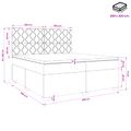 vidaXL Posteľ boxspring s matracom Svetlosivá 200 x 200 cm Látka