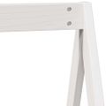 vidaXL Strecha na detskú posteľ biela 209x95,5x88 cm borovicový masív