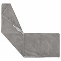 vidaXL Poťah na podložku 2 pcs HEERLEN Svetlosivá 40 x 145 cm manšestr