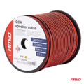 Dvojžilový reproduktorový kábel CCA 2x0,5mm² 100m 2,5A AMiO-04456