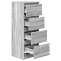 vidaXL Komoda sivý dub sonoma 37,5x35x99 cm spracované drevo