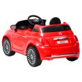vidaXL Detské elektrické autíčko Fiat 500, červené