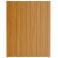 vidaXL Strešný panel 12 ks Prírodná 60 x 45 cm Pozinkovaná oceľ