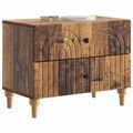 vidaXL Nočný stolík Staré drevo 62 x 34,5 x 48 cm Kompozitné drevo