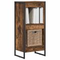vidaXL Knižnica 40 x 30 x 86,5 cm Kompozitné drevo Dymová dub