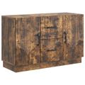vidaXL Servírovacia skriňa so zásuvkou Dymový dub 89 x 34,5 x 57 cm