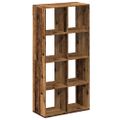 vidaXL Rozdeľovacia knižnica staré drevo 69,5x29x137,5 cm kompoz.drevo