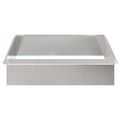 vidaXL Slimákové zábrany 8 ks 100 x 3,5 x 25 cm Nerezová oceľ