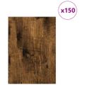 vidaXL Dekoračné panely 150 ks Dymový dub 21 x 30 x 0,27 cm