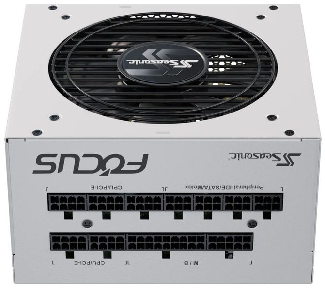 SEASONIC zdroj 1000W FOCUS GX-1000 (ATX 3) WHITE - NEW MODEL SEASONIC zdroj FOCUS GX-1000 bílý / ATX3.1 / akt. PFC / 135mm / modulární / 80+ Gold
