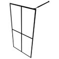 vidaXL Sprchová zástena walk-in, matné tvrdené sklo 118x190 cm