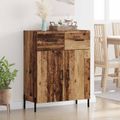 vidaXL Servírovacia skriňa Staré drevo 69,5 x 34 x 90 cm