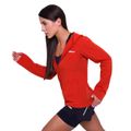 Dámska bežecká bunda Pulse Orange - GymBeam, veľkosť L, veľkosť oblečenia L