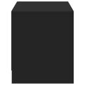 vidaXL TV stolík s LED čierny 97x34x40 cm kompozitné drevo