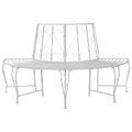 vidaXL Stromová lavička 4-Počet miest 160 x 80 x 89 cm Oceľ