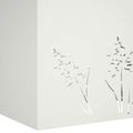 vidaXL Záhradný kvetináč Biela 80 x 30 x 49 cm Studený valcovaný oceľ
